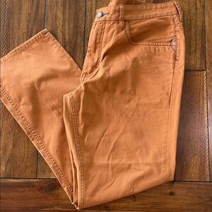 Tommy Bahama Orange Twill Authentic 5-Pocket pants size 38/30
